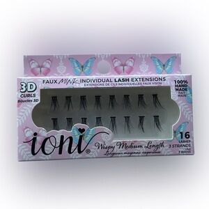 🩷5 For $25🩷 IONI Faux Mink Individual Lash Extensions Wispy Medium Length